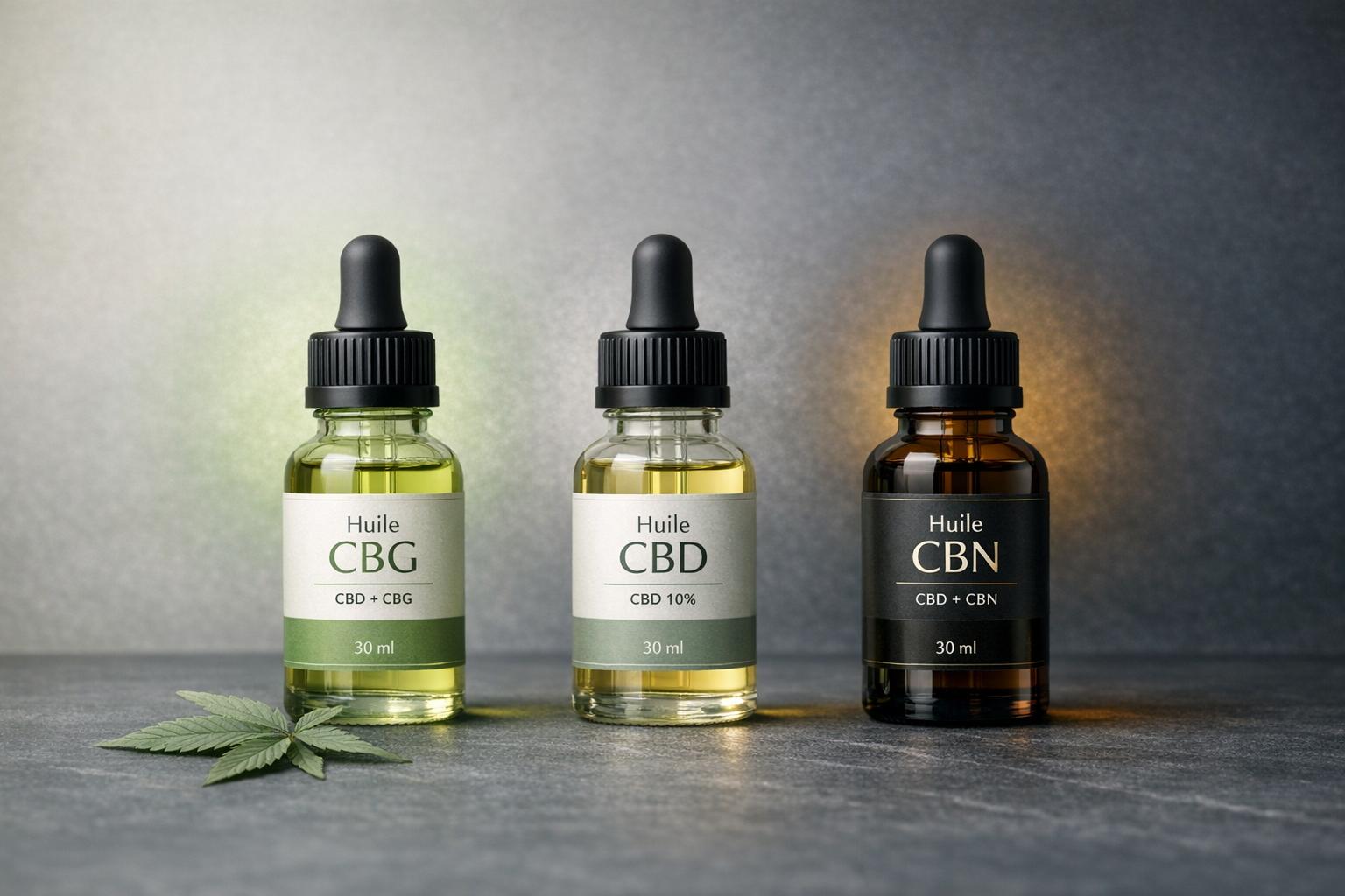 Bienfaits Huiles CBD-cbn-cbg