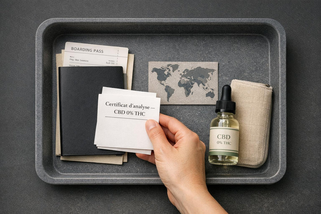 Voyager avec du CBD en 2026 : règles légales, restrictions et conseils pratiques