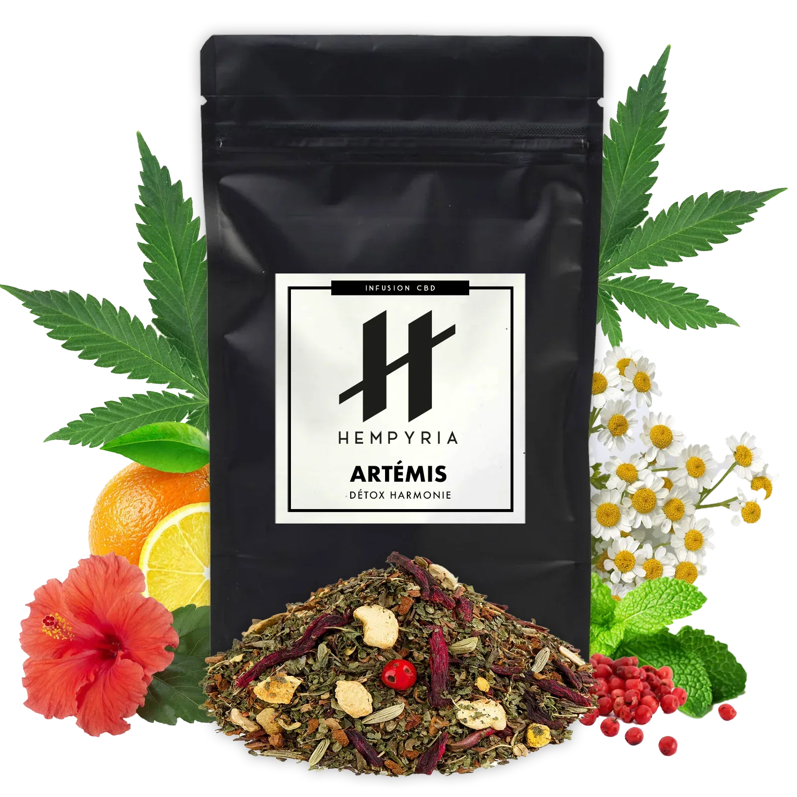 Artémis – Infusion Détox Harmonie CBD - 30G - Hempyria - CBD de qualité premium