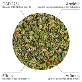 Fleur CBD – TRIM Premium Indoor 12% - 10G - Hempyria - CBD de qualité premium