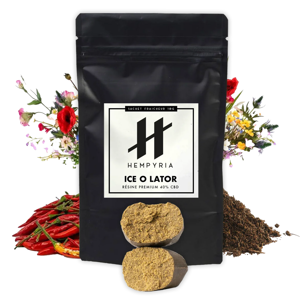 Résine CBD - ICE O LATOR - 40% - 10G - Hempyria - CBD de qualité premium