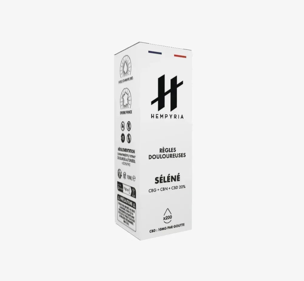 Huile CBD règles douloureuses - Séléné 20% - Hempyria - CBD de qualité premium